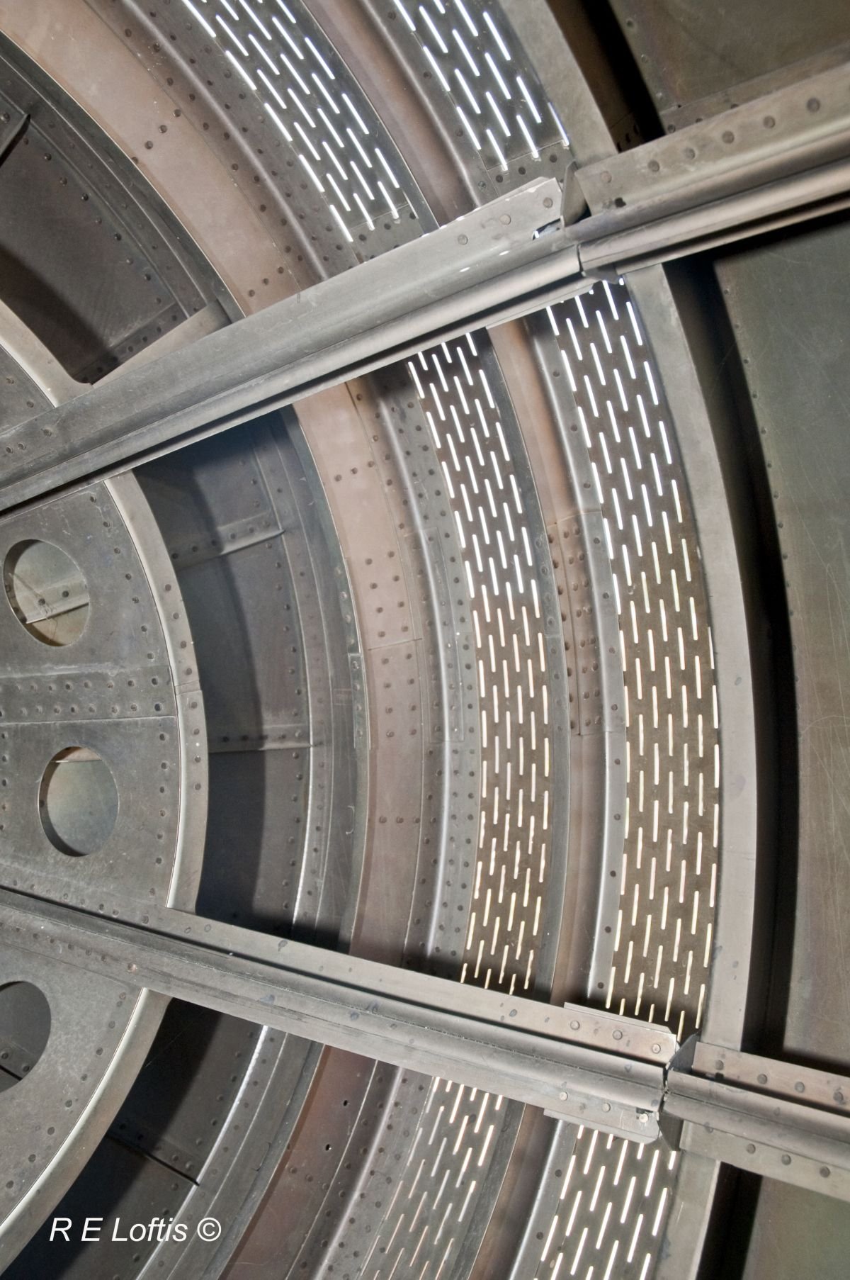 Inlet Spike Boundary Air Bleed Slots Inside View