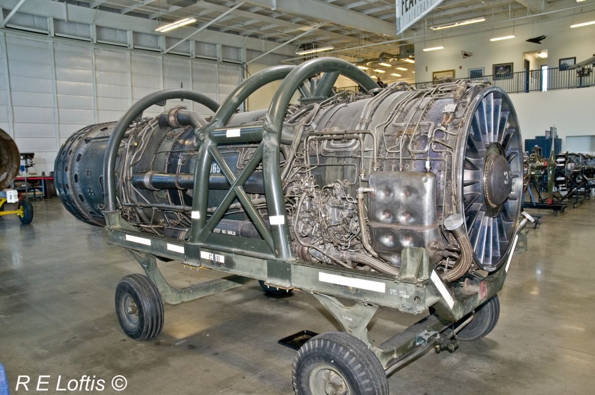 J58 Engine Number 365 in Engine Stand